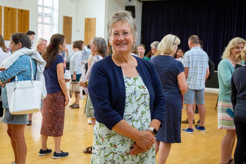 Pictured: Portsmouth High School Head Mistress Jane Prescott at A-level results day on August 17, 2023. Picture: Habibur Rahman