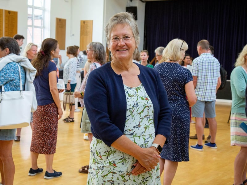 Pictured: Portsmouth High School Head Mistress Jane Prescott at A-level results day on August 17, 2023. Picture: Habibur Rahman