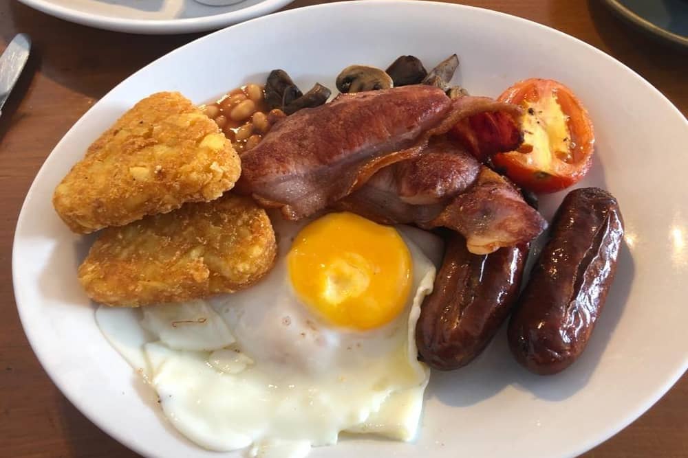 The large breakfast at Harvey's Cafe in Botley