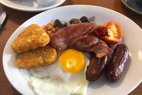 The large breakfast at Harvey's Cafe in Botley