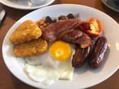 The large breakfast at Harvey's Cafe in Botley