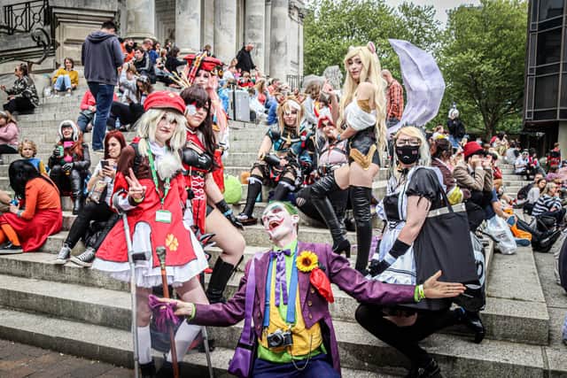 Pictured: People dressed up in cosplay. Picture: Habibur Rahman