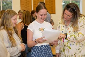 Students received their GCSE results across the region.Pictured - Students opening their GCSE results.Photos by Alex Shute