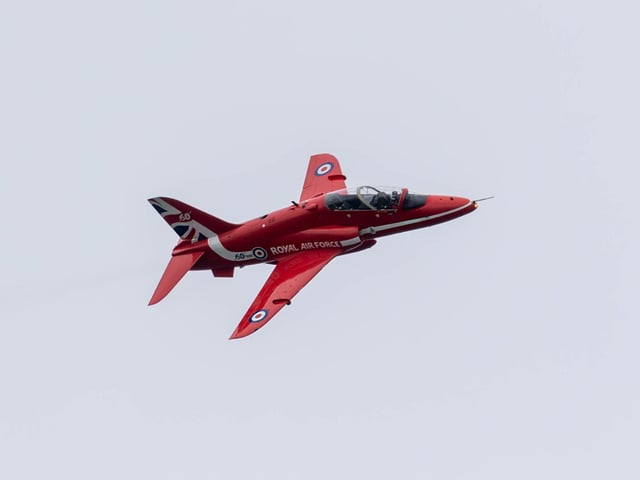 Red Arrows over Ryde, Isle of Wight