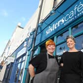 Sisters Sarah and Abby Simmons officially opened Sisters Cafe in Marmion Road, Southsea, on Saturday, October 31.

Pictured is: (l-r) Abby Simmons (39) and her sister Sarah Simmons (36).

Picture: Sarah Standing (021120-7449)