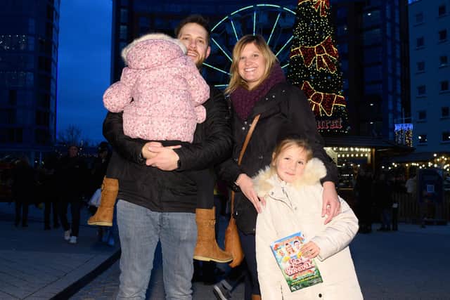 Pictured is: Esme, Paul, Kimberley and Evelyn Mullins. Picture: Keith Woodland (131121-11)