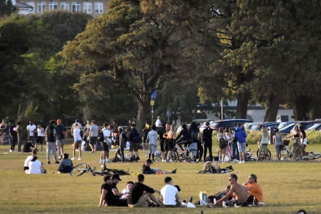 Large groups gathered on Southsea Common on Tuesday, May 26. Picture: Ashley Cronk/@Holistic.Trash