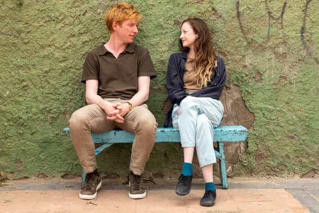 Alice (Andrea Riseborough)  and Jack (Domhnall Gleeson) from the new Channel 4 romantic drama Alice and Jack (Picture: Channel 4/Kurt Patzak)