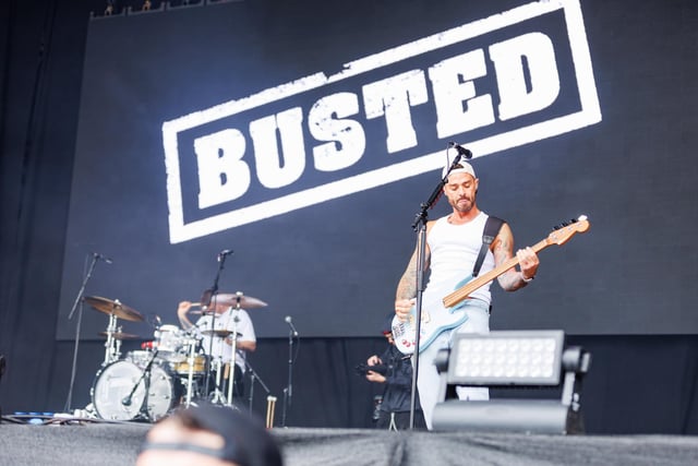 Pictured: Busted performs on Castle stage Picture:Marcin Jedrysiak