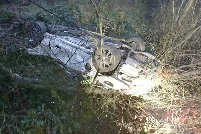 The crash happened in the early hours of this morning. Picture: Hants Roads Policing