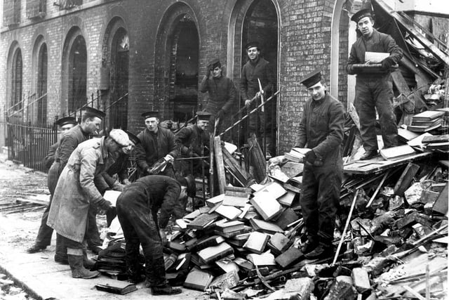 Kings Terrace, Southsea during the Blitz