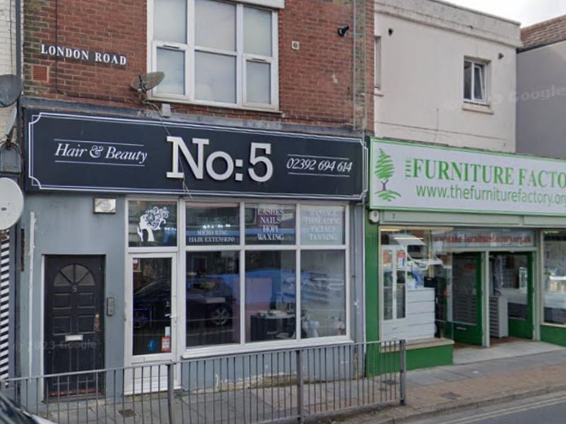 No.5 Hair & Beauty on London Road, North End, was the favourite of three of our readers.