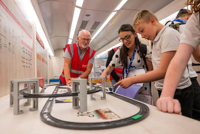 The touring exhibition train Inspiration