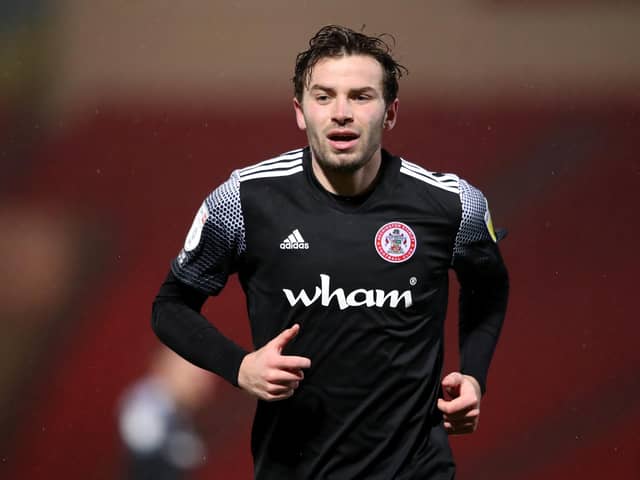 Former Cowplain School pupil Matt Butcher is currently plying his trade at Accrington.  Picture: Alex Pantling/Getty Images