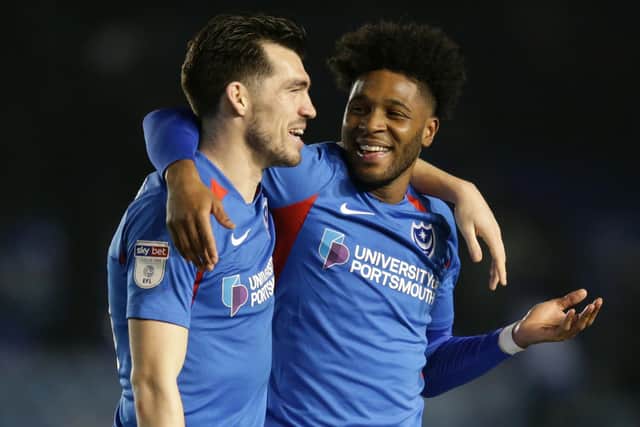 John Marquis and Ellis Harrison. Picture: Robin Jones/Getty Images