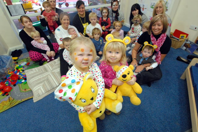Back to 2009 for this view of the Riverside Childrens Centre and its charity efforts for Pudsey.