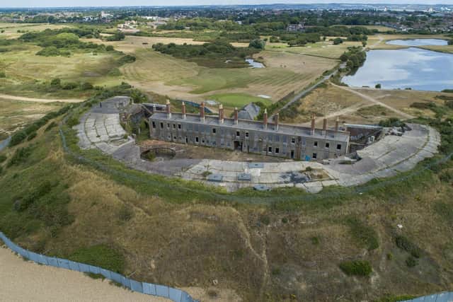 Fort Gilkicker in Gosport, Hampshire, that has been sold at a Clive Emson auction.