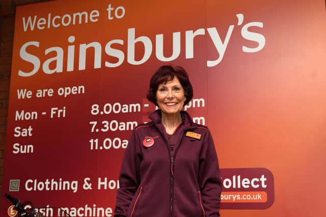 Lynda Saunders, the store's oldest employee. Picture: Keith Woodland (300120-4)