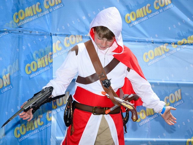 Pictured is: The Children's best dressed Comic Con character competition. Picture: Keith Woodland (110521-230)