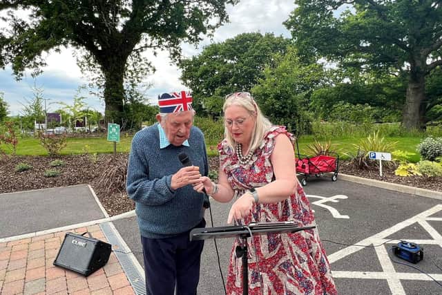 Denmead Grange staff and residents celebrated the Queen's Platinum Jubilee.