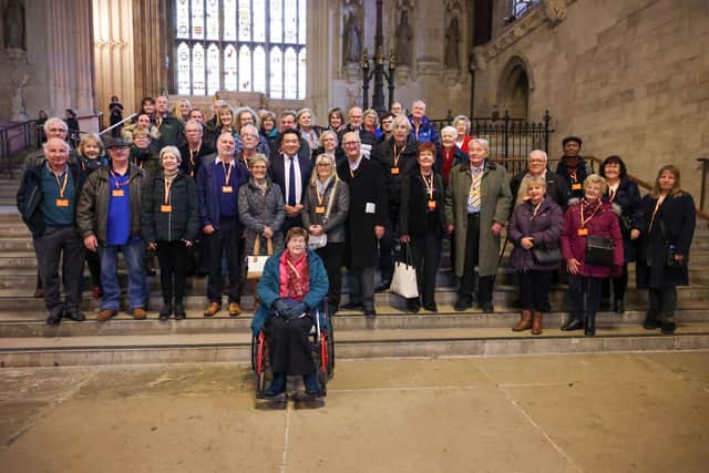 Alan Mak MP and residents from Havant in Westminster Hall