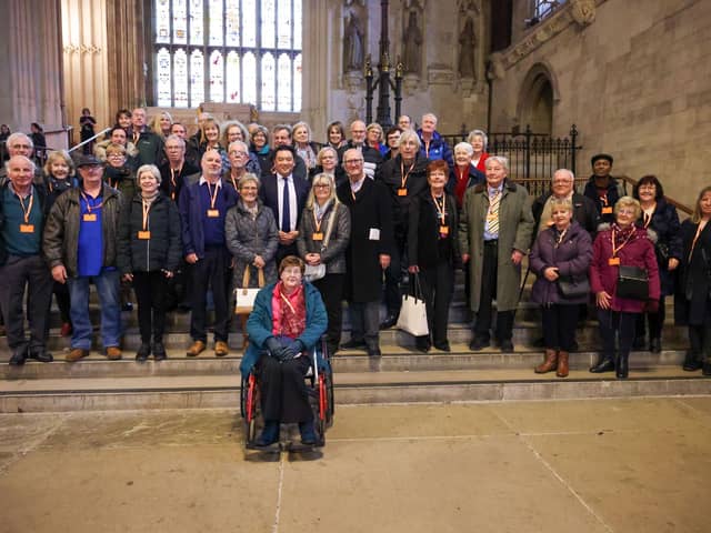 Alan Mak MP and residents from Havant in Westminster Hall