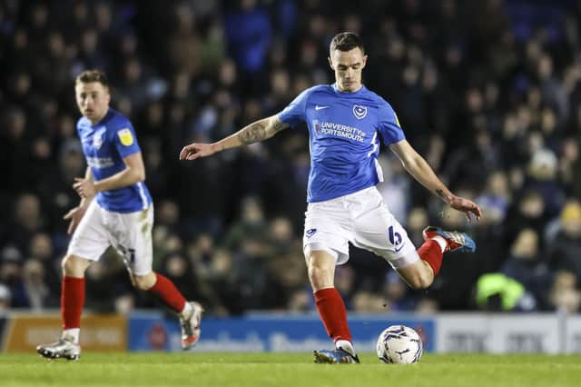 Shaun Williams returns to Pompey's squad against Bolton tonight after recovering from a broken back. Picture: Robin Jones