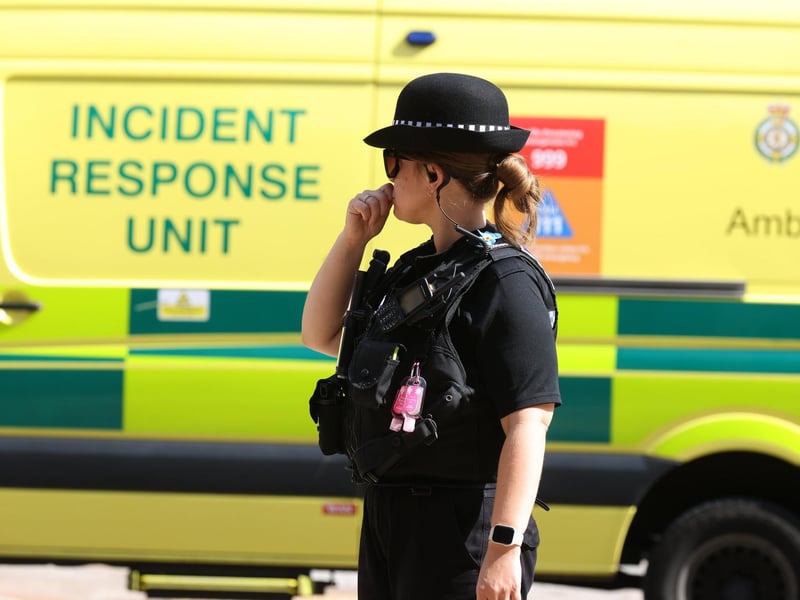 Officers kept the cordon in place for several hours.