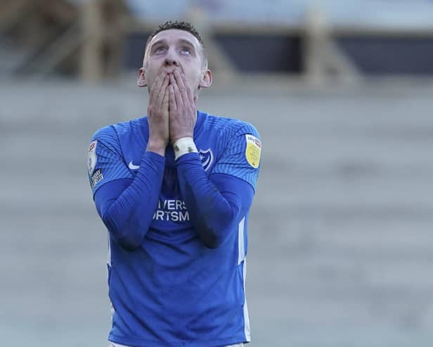 Ronan Curtis revealed he was left with ‘no words’ after the referee booked in him yesterday’s dramatic draw with Fleetwood.   Picture: Jason Brown