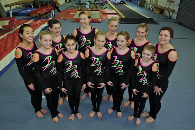 Portsmouth School of Gymnastics, December 2009. Back (from left): Yumi Stow, Fenella Mousley, Sheree Burnett, Lauren Kattenhorn, Jo Ward, Ana Davenport. Front: Ellie Arbuthnott, Hema Gaur-Sharma, Frances White, Ruth Smith, Jess Quinn. Picture: Ian Hargreaves