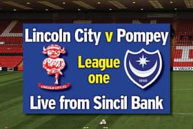Tonight's Lincoln v Pompey game kicks-off at 7pm