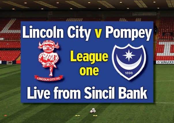 Tonight's Lincoln v Pompey game kicks-off at 7pm
