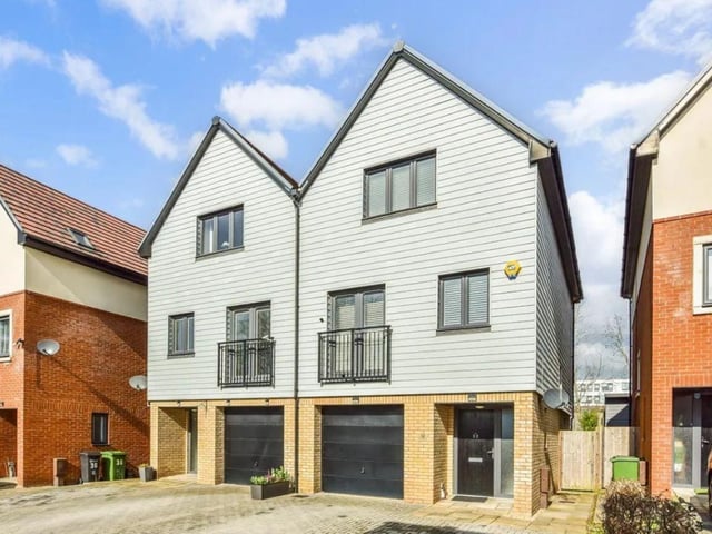 The listing says: "The property benefits from off road parking and integral garage which has been converted into a utility / games room."