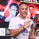 Trainer Michael Ballingall, left, with son and Pompey fighter Mikey McKinson Picture: Mark Robinson/Matchroom Boxing