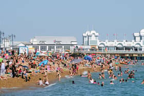 Pictures taken from the Hot Walls and Southsea seafront.

Picture: Sarah Standing (250620-5013)