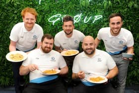 Prestige Telecom Group. 
Pictured is: (l-r) Elliot Micallef, head of brand, Chris Mackett, head of customer services, Sean Rhodes, managing director, Andrew Rhodes, sales director and Kieran Searle, head of sales.