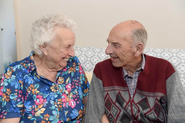 John Urry (81) and his wife Mable (82) from Gosport, celebrated their Diamond Wedding Anniversary on August 18. 

Picture: Sarah Standing (160922-3319)
