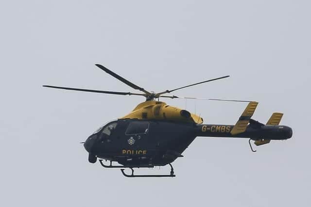 A police helicopter was called into action to find a Gosport woman who falsely claimed she had been locked up against her will