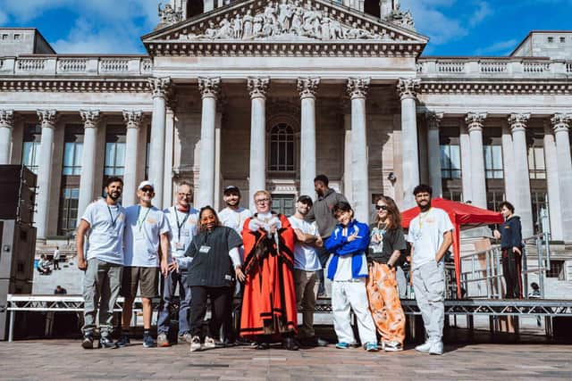 The Rawkus Festival team with the Lord Mayor of Portsmouth Councillor Jason Fazackarley