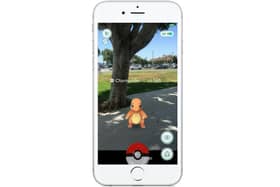 An iPhone showing Pokemon Go - the game everyone was playing in 2016