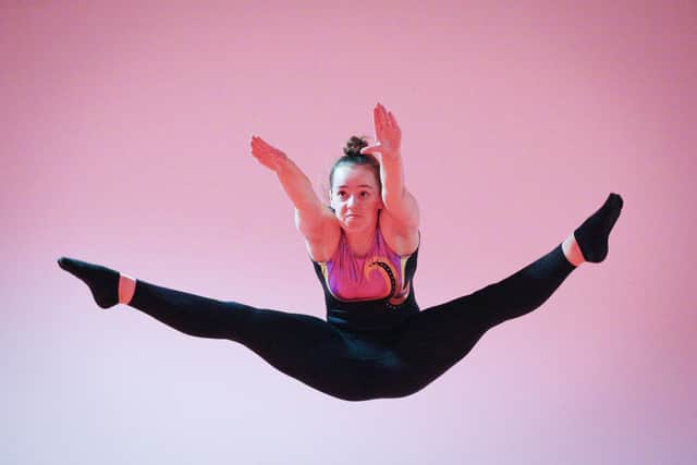 Freya training at Suki Gymnastics Club.
Picture: Chris Moorhouse