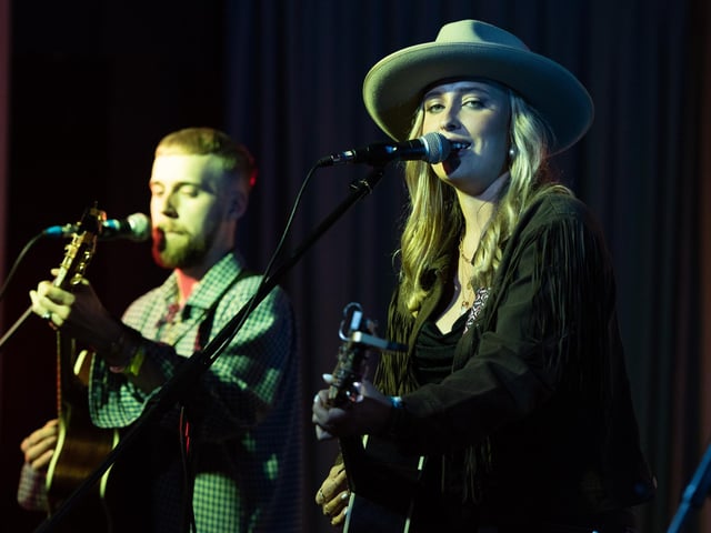 Emma Svensson performs at Country on The Coast 2023, South Parade Pier. Picture by Emma Terracciano