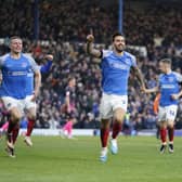 Marlon Pack opened the scoring with a stunning volley as Pompey claimed a 2-0 win over Exeter on Saturday in John Mousinho's first game in charge. Picture: Jason Brown/ProSportsImages