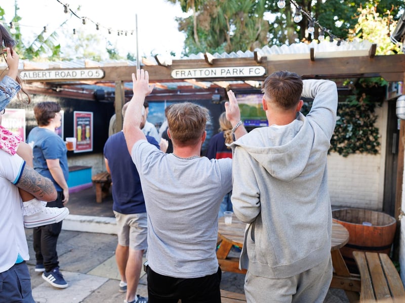 Fans watching England - Switzerland match at the Lord John Russell. Picture: Marcin Jedrysiak