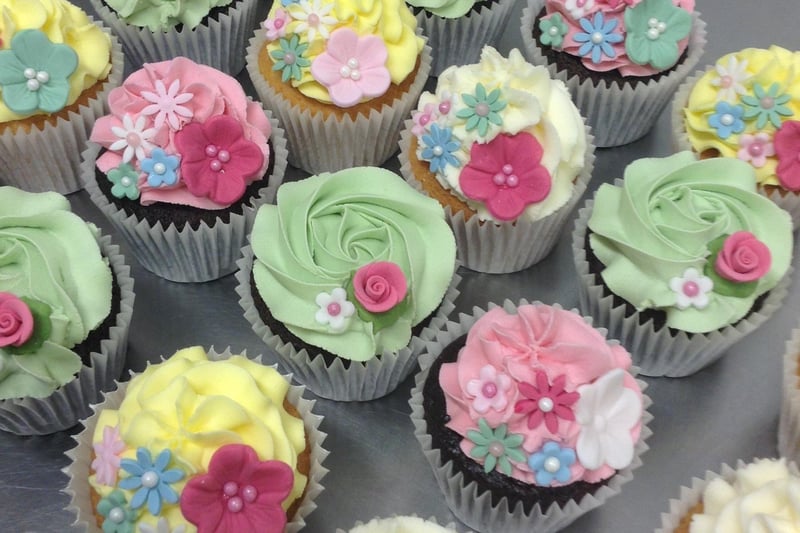 Richard and Sarah Lamb make cupcakes in the Market Hall in Chesterfield.  They also make wedding cakes and celebration cakes including those specially designed for children, ladies and men with 16 vehicle themes among their collection.