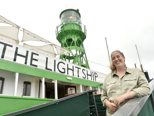 The Lightship Restaurant and Bar – the first floating restaurant in the Solent - takes its name from its historic vessel structure and offers a high-end dining experience split across the decks of restored lightship the Mary Mouse 2, which acted as a floating lighthouse for other ships between the 1940s and 1990s. Cocktails and communal style dining will be served on the top deck from a chilled deli counter which includes seafood, charcuterie and cheese - while the fore deck and main mid deck restaurant offers more traditional a la carte dining in the non-traditional setting.

Pictured is: Lauren Bayles, general manager of The Lightship.

Picture: Sarah Standing