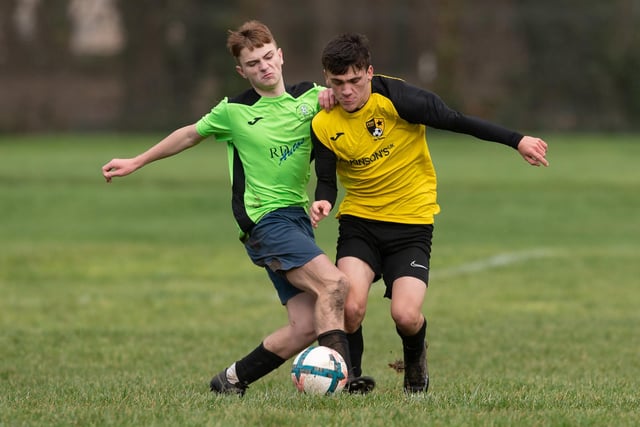 Bedhampton Village A (green) v Fratton Trades Reserves. Picture by Keith Woodland