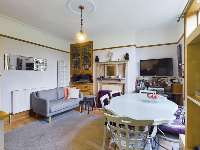 The reception area in the Merrivale house.