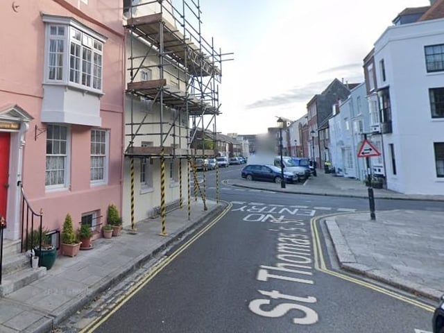 St Thomas: Noted for a high volume of reported crimes, particularly violent and sexual offences. Pictured: St Thomas Street