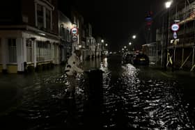 Flooded streets of Old Portsmouth last night as captured by Marcin Jedrysiak.